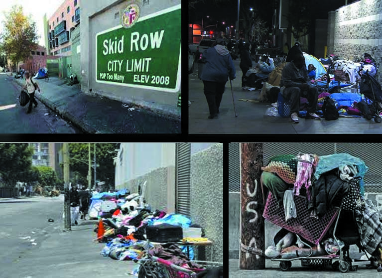Los Angeles Skid Row -- the shame of America.